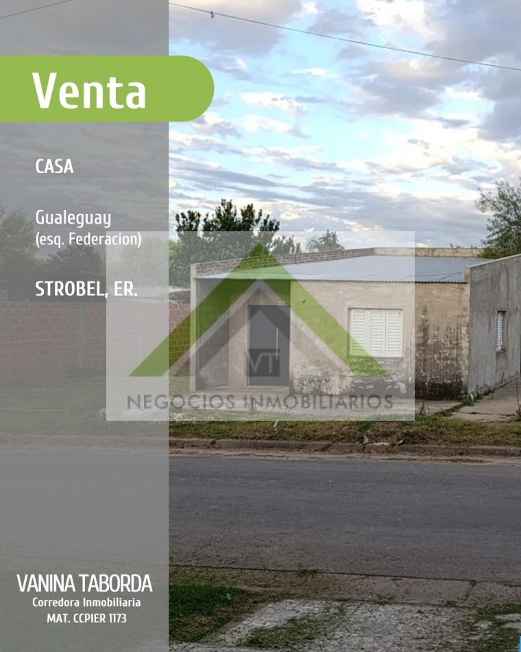 Venta Amplio Terreno+Constuccion en Strobel, Diamante